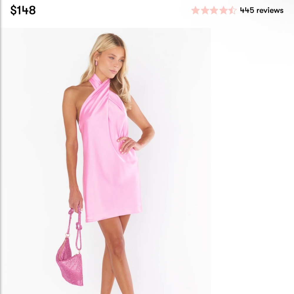 Show Me Your MuMu Pink Backless Dress